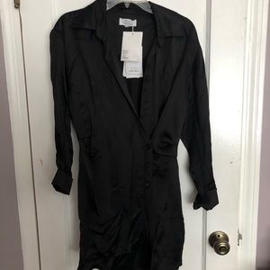 NWT & other stories asymmetric mini shirt dress